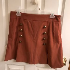 Orange Button Skirt!!